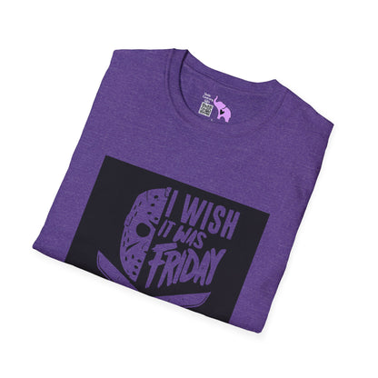 Jason Voorhees I Wish It Was Friday Adult T-shirt