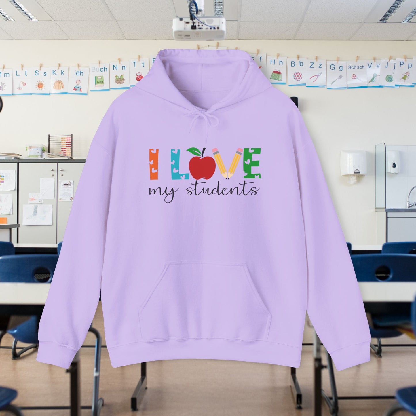 I Love My Students Heavy Blend™ Hooded Sweatshirt