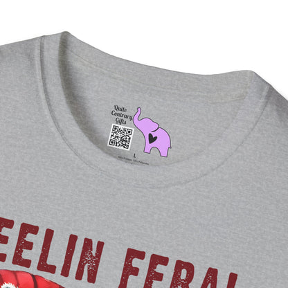 Feelin Feral (Wine) Adult T-shirt
