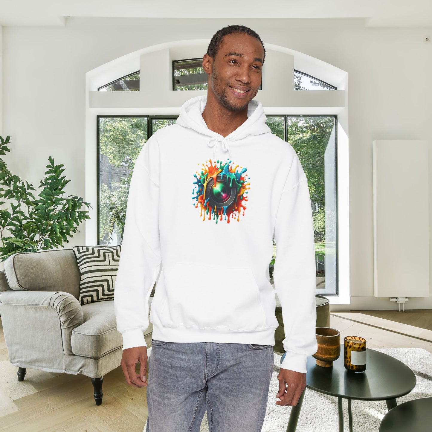 Colorful Cameral Lens Heavy Blend™ Hooded Sweatshirt