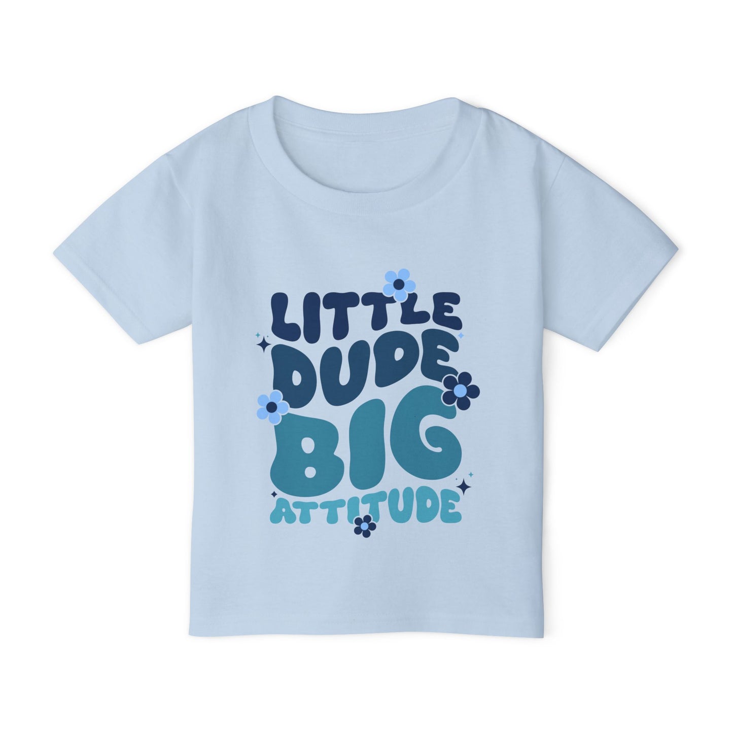 Little Dude Big Attitude Heavy Cotton™ Toddler T-shirt