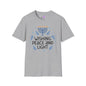 Hanukkah Wishing Peace & Light Adult T-shirt