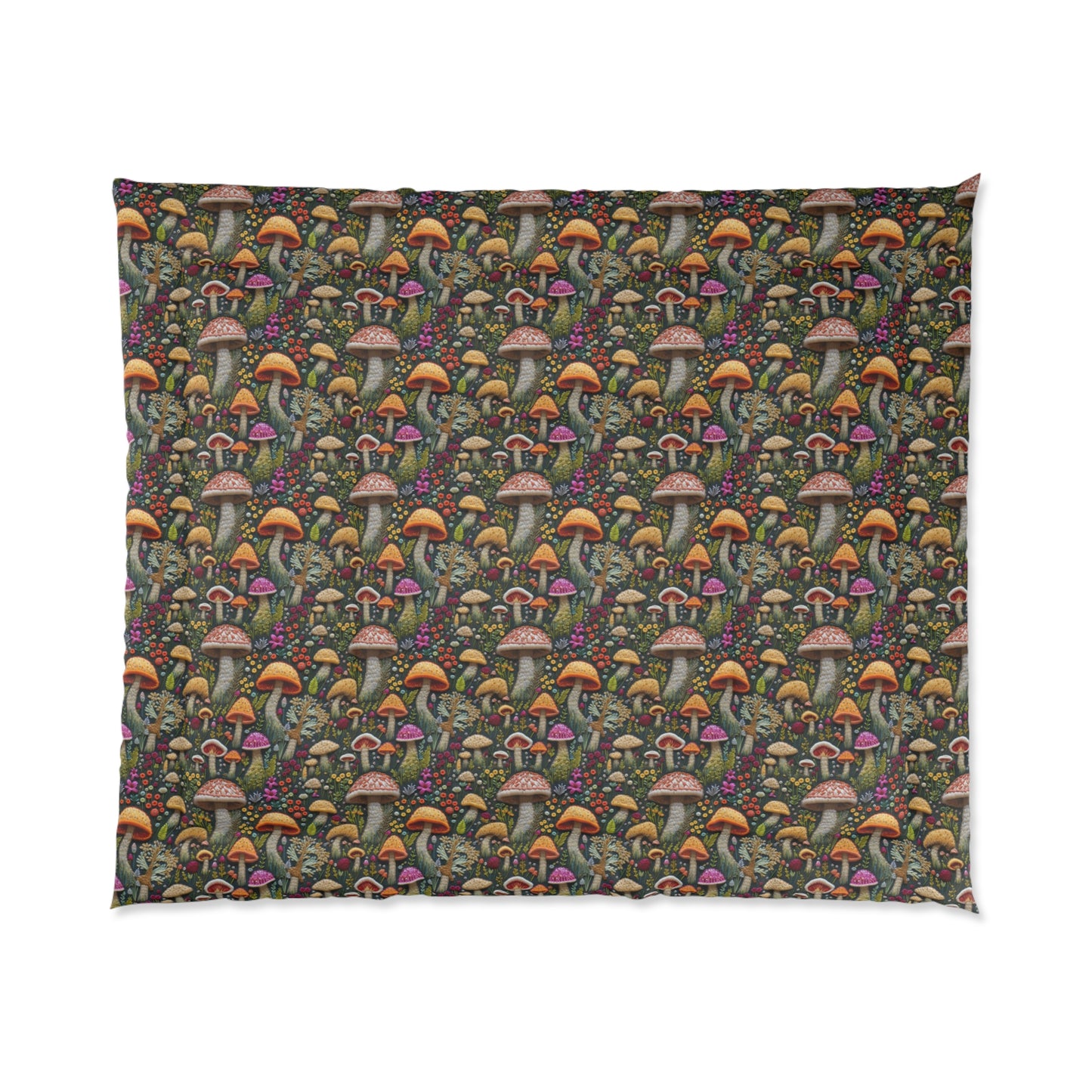 Whimsical Woodland Mushrooms Comforter