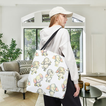 Dancing Elephants Canvas Tote Bag