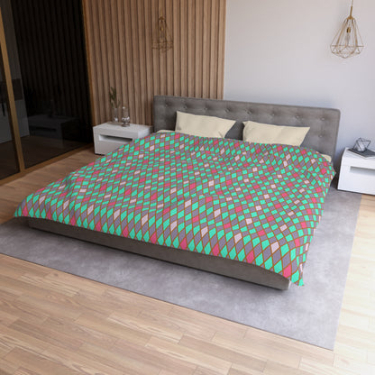 Teal Drift Harlequin Microfiber Duvet Cover