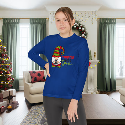 Naughty and I Gnome It Youth Long Sleeve Tee