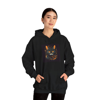 Creepy Black Cats 5 Heavy Blend™ Hooded Sweatshirt