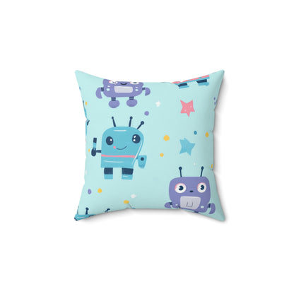 Robo Galaxy Giggles Throw Pillow