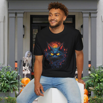 Creepy Black Cats 12 Adult T-shirt