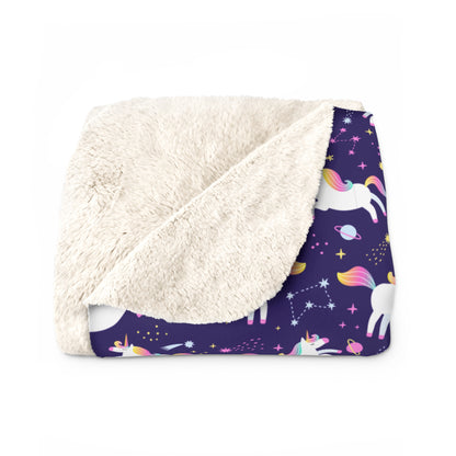 Unicorniverse Sherpa Fleece Blanket