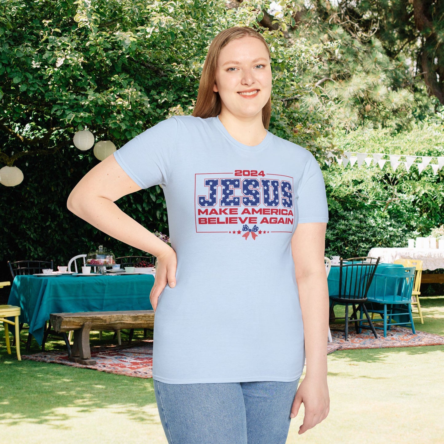 2024 Jesus Make America Believe Again T-shirt