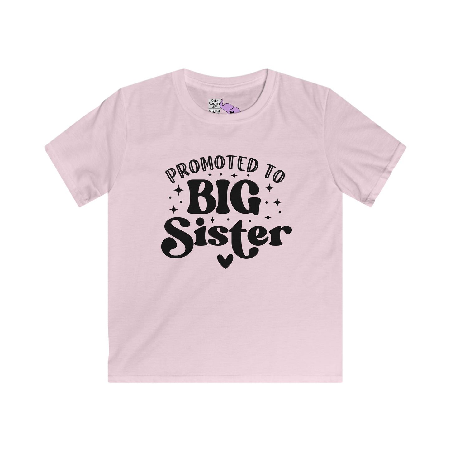 Promoted to Big Sister Youth Softstyle Tee