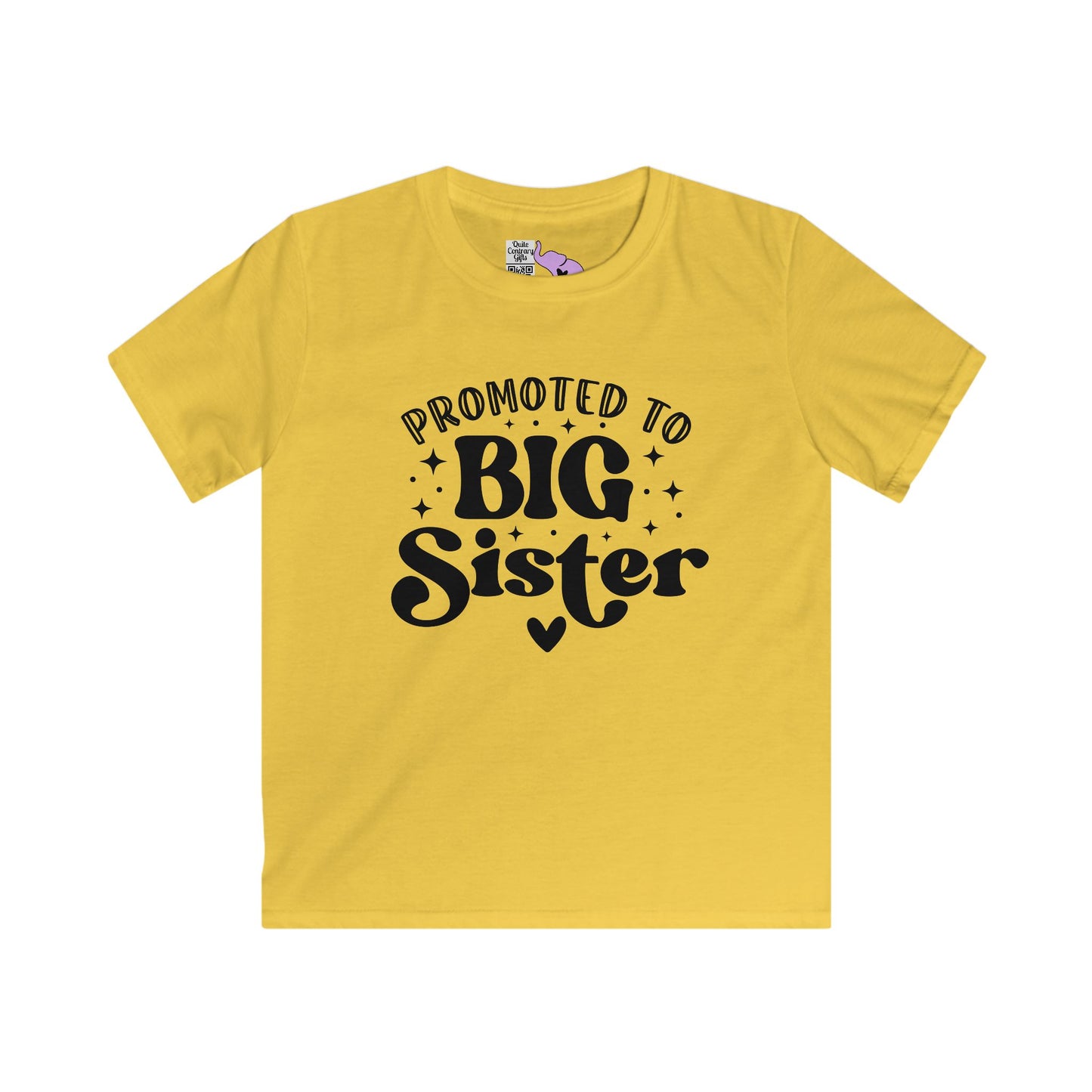 Promoted to Big Sister Youth Softstyle Tee
