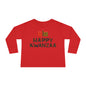 Happy Kwanzaa (Kinara)Toddler Long Sleeve Tee