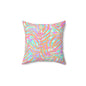 Tropical Sunset Palms Throw Pillow