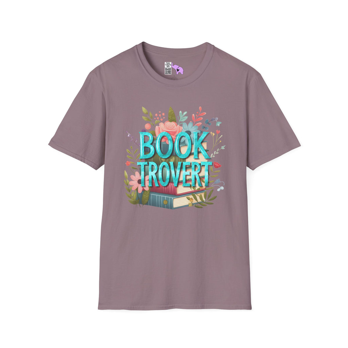 Booktrovert (Floral) Adult T-shirt