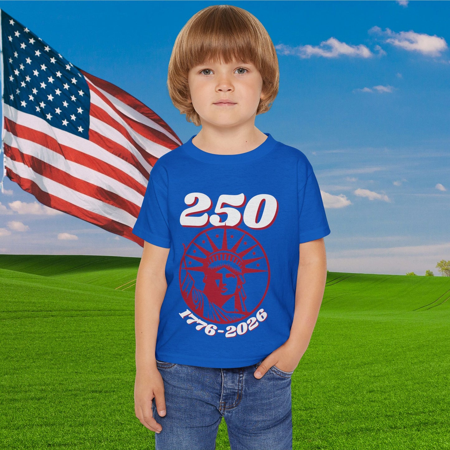 Statue of Liberty 240 1776-2026 Heavy Cotton™ Toddler T-shirt