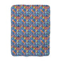 Color Pop Leather Hearts Fleece Blanket