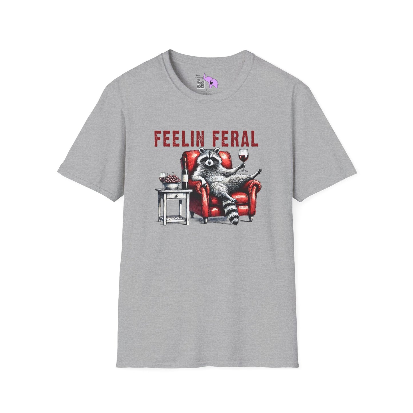 Feelin Feral (Racoon) Adult T-shirt