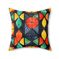 Candlelight Burst Throw Pillow