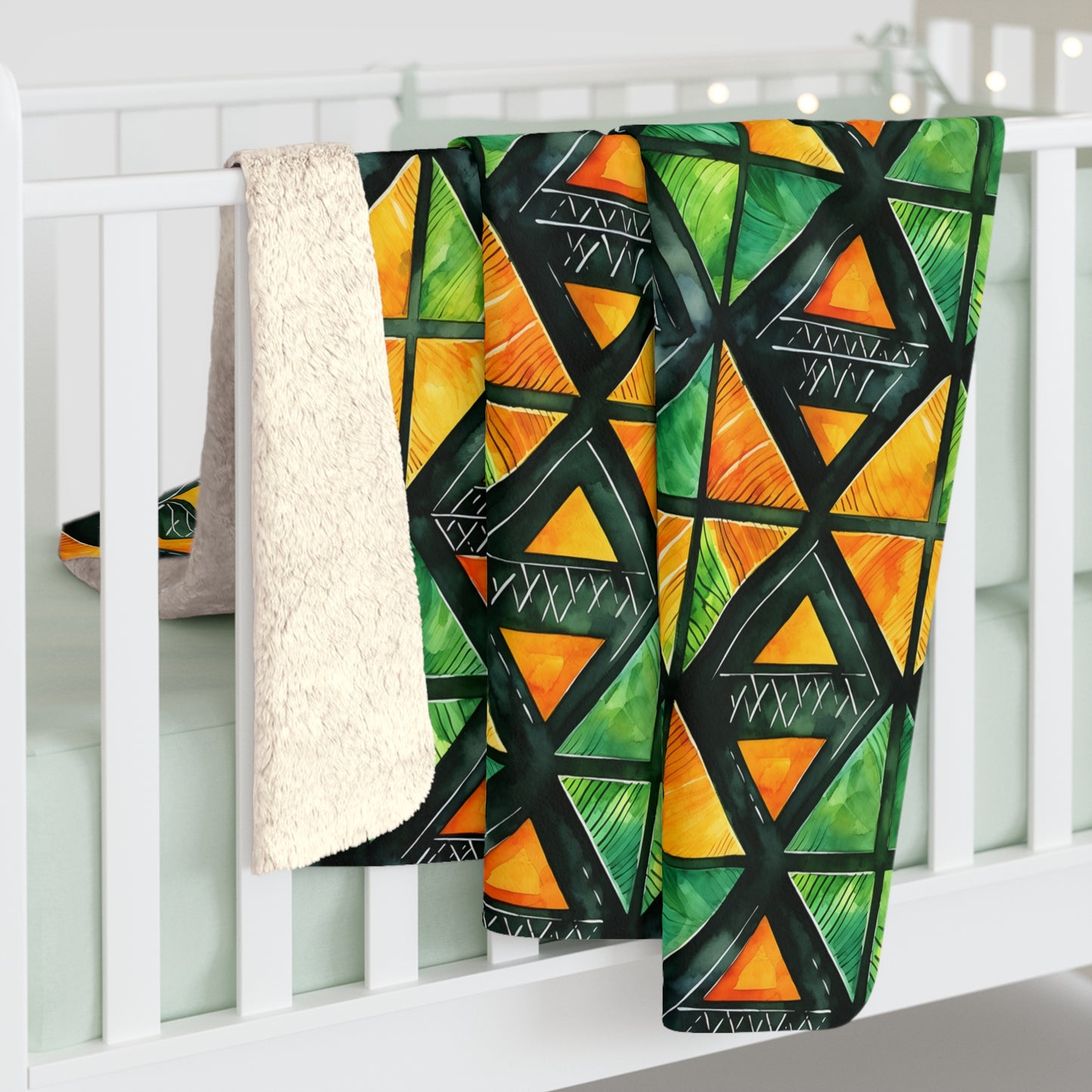 Living Tapestry Sherpa Fleece Blanket