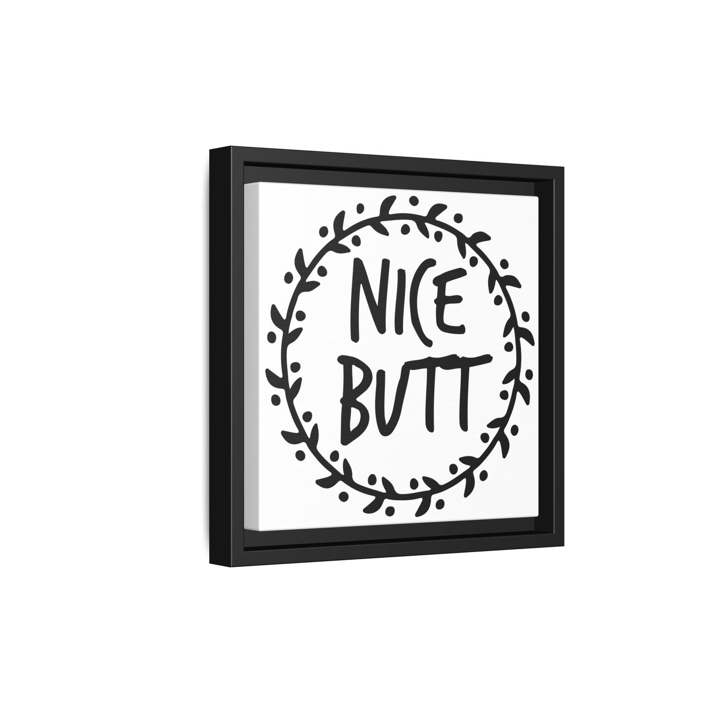 Nice Butt Framed Canvas Bathroom Art