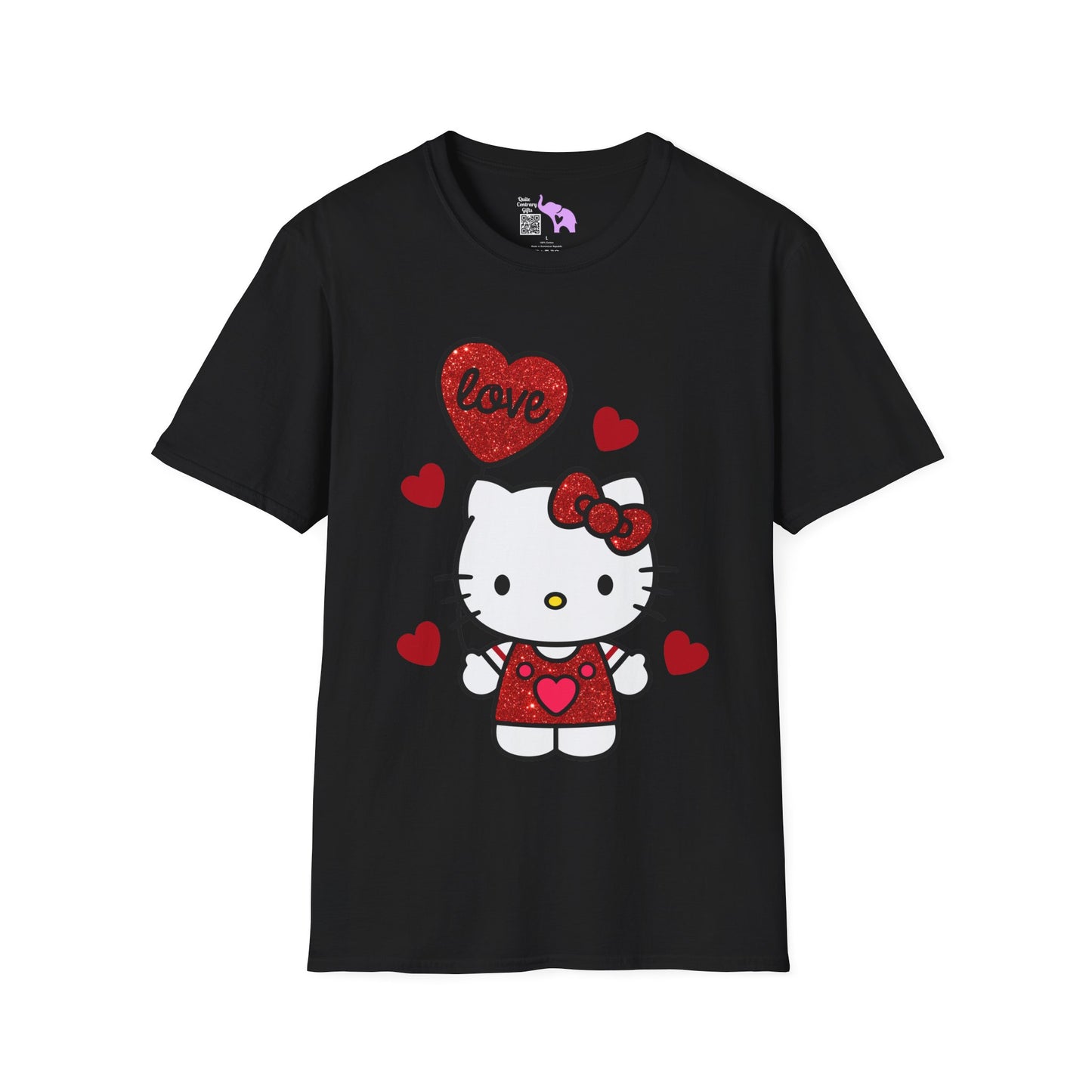 Valentines Hello Kitty Love Adult Unisex Tshirt