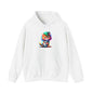 Cute Colorful Kitten w/Soccer Ball Heavy Blend™ Hooded Sweatshirt