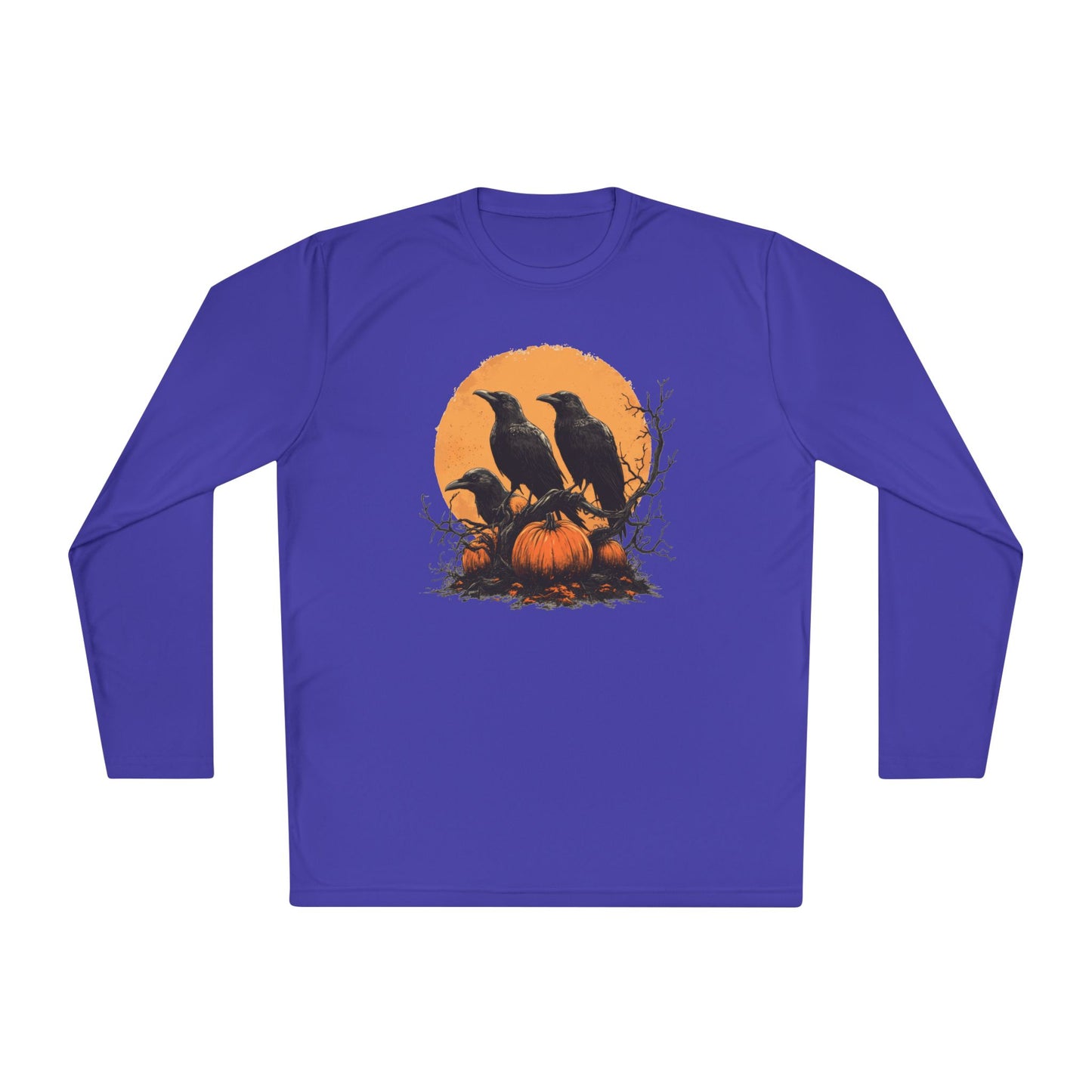 Halloween Crows 4 Adult Long Sleeve Tee