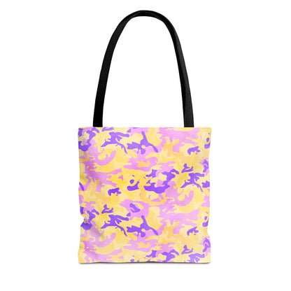 Peach Sorbet Camo Canvas Tote Bag