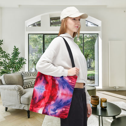 Freedom Swirl Canvas Tote Bag
