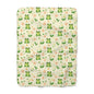 Froggy Meadow Sherpa Fleece Blanket