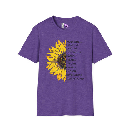 You Are... (Sunflower) Adult T-shirt