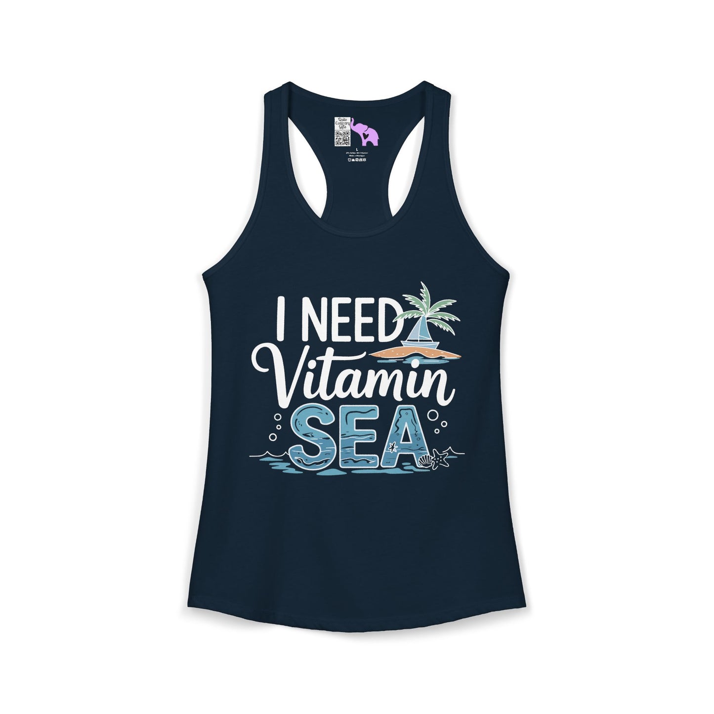 I Need Vitamin Sea (2) Women's Ideal Racerback Tank