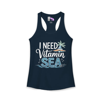 I Need Vitamin Sea (2) Women's Ideal Racerback Tank