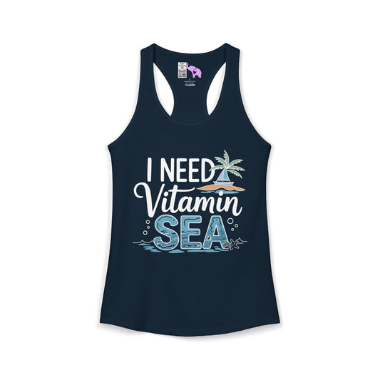 I Need Vitamin Sea (2) Women's Ideal Racerback Tank