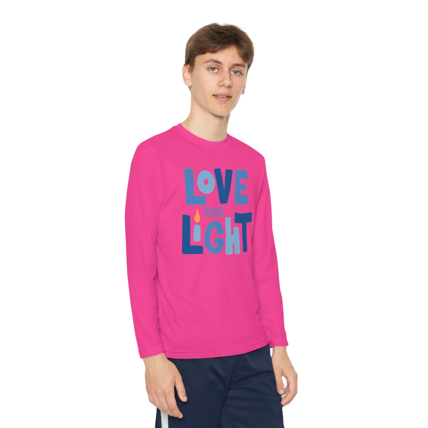 Hanukkah Love & Light 2 Youth Long Sleeve Tee