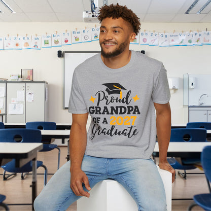 Proud Grandpa of a 2027 Graduate Adult T-shirt
