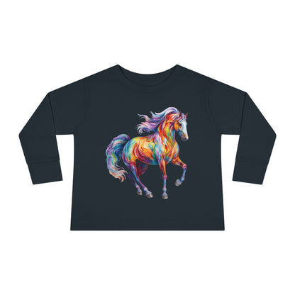Dreamscape Stallion Toddler Long Sleeve Tee