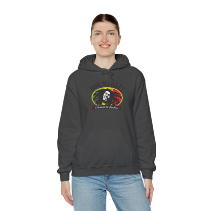 Bob Marley A Tribute To Freedom Adult Heavy Blend™ Hooded Sweatshirt