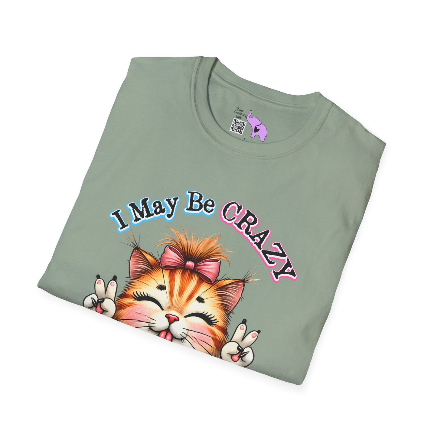 I May Be Crazy But Far Better Than Stupid Adult T-shirt