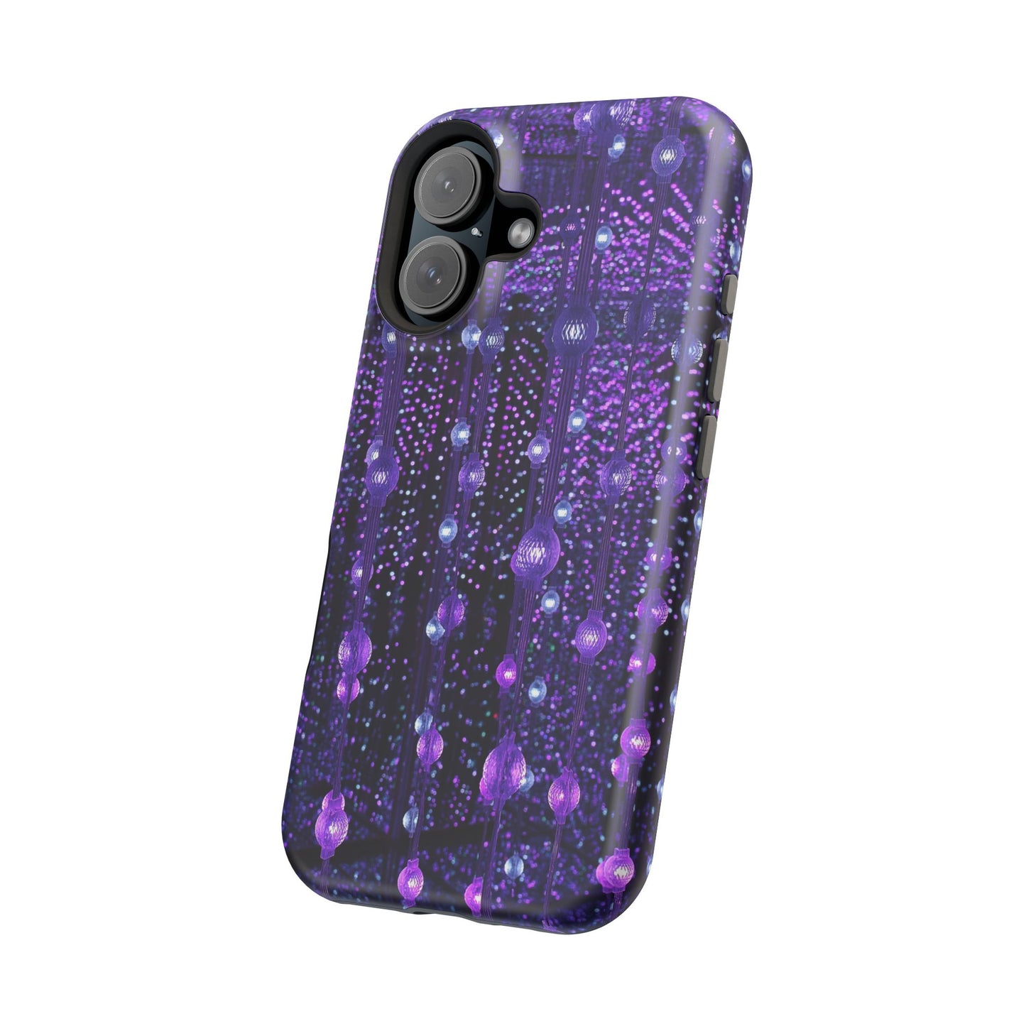 Purple Raindrops MagSafe® Compatible Tough Case for iPhone