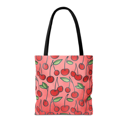 Cherry Bombshell Canvas Tote Bag