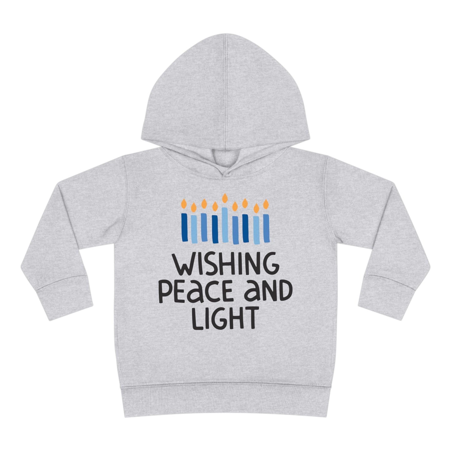 Hanukkah Wishing Peace & Light 2 Toddler Pullover Fleece Hoodie