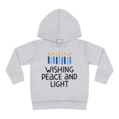 Hanukkah Wishing Peace & Light 2 Toddler Pullover Fleece Hoodie