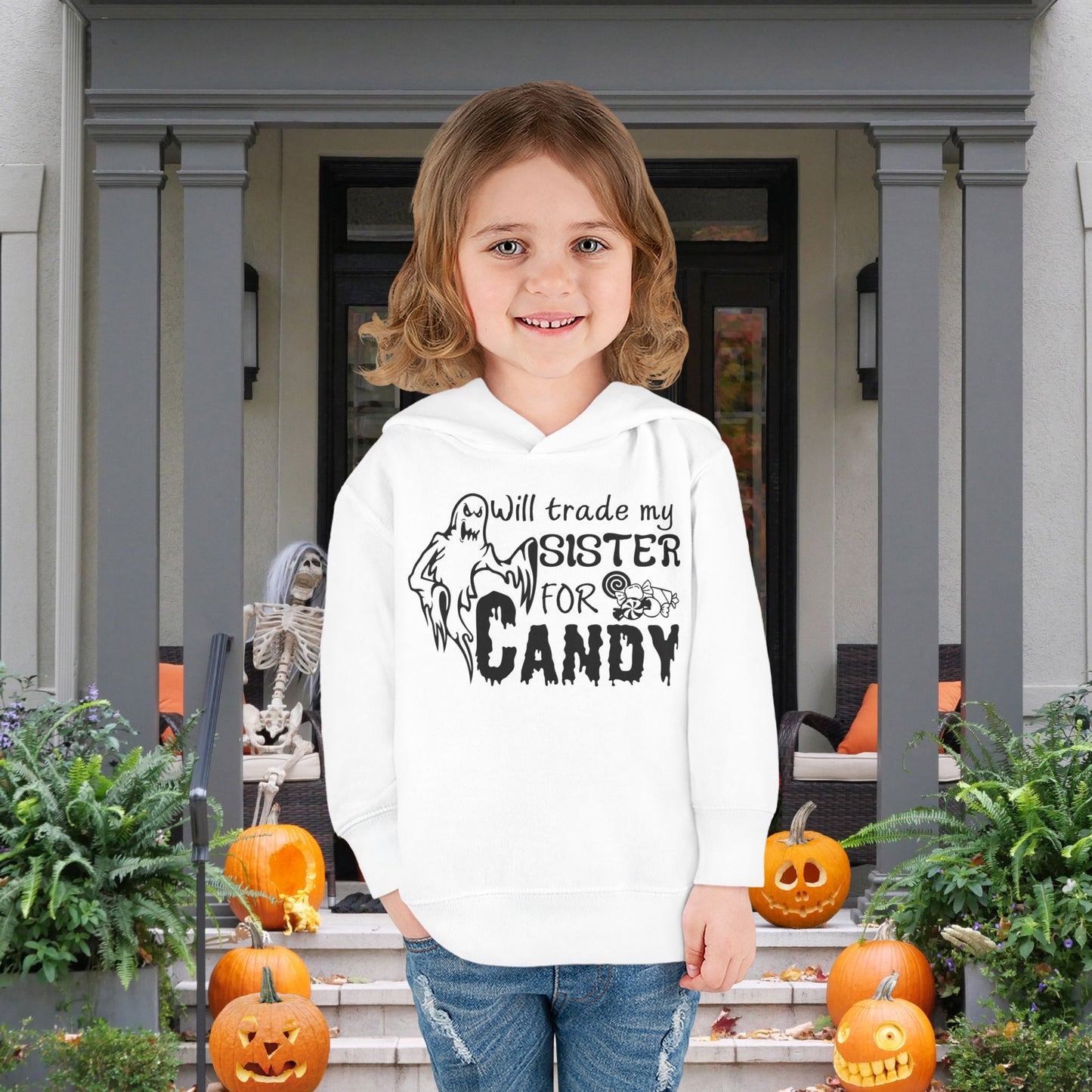 Will Trade My Sister For Candy Toddler Hoodie