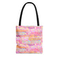 Wild Tropic Collage Canvas Tote Bag
