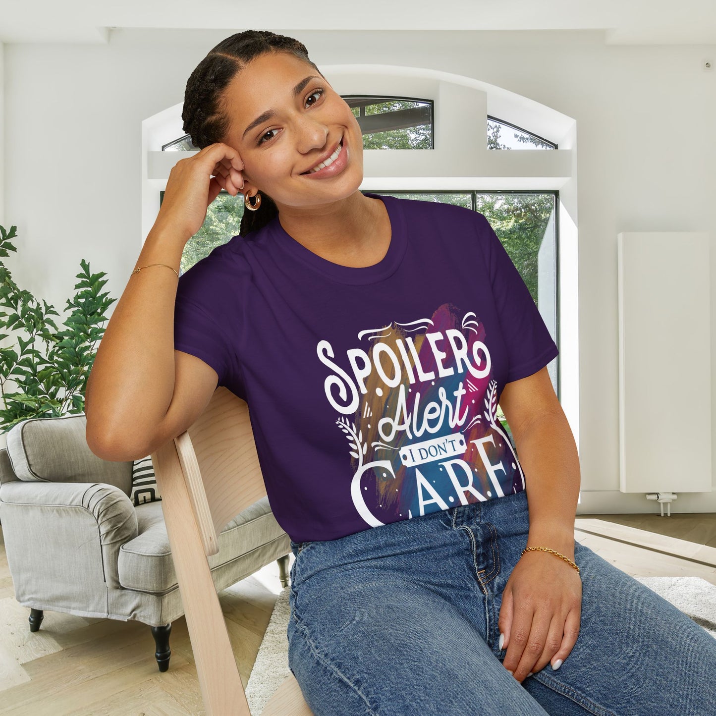 Spoiler Alert I Don't Care Adult T-shirt
