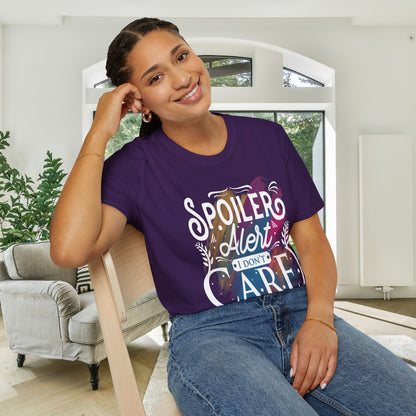 Spoiler Alert I Don't Care Adult T-shirt