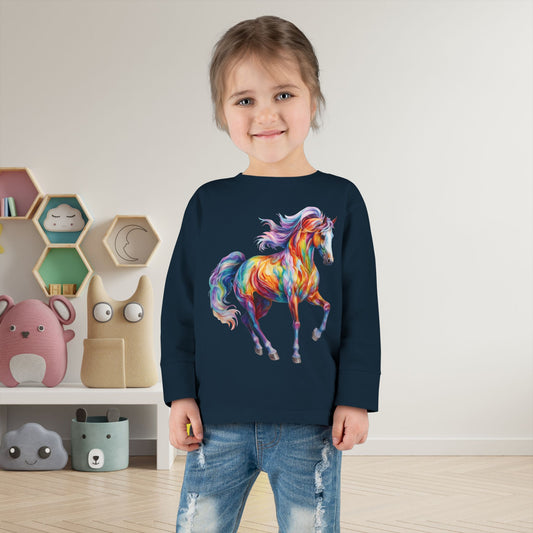Dreamscape Stallion Toddler Long Sleeve Tee
